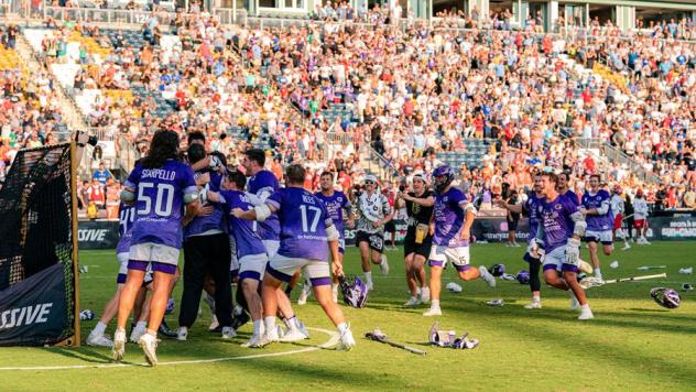 Waterdogs celebrate the PLL championship