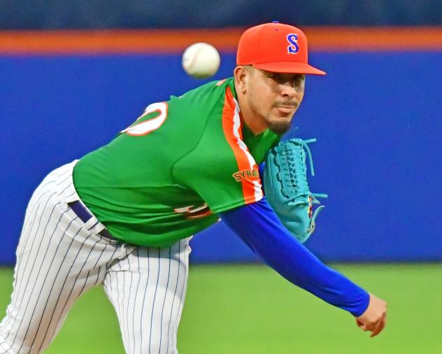 Syracuse Mets' José Buttó in action