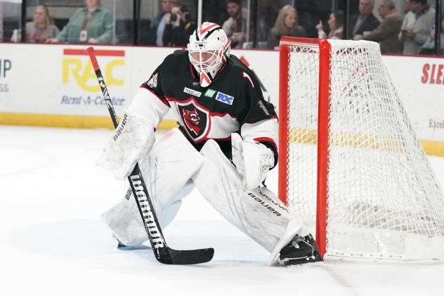 Goaltender Zane Steeves with the Huntsville Havoc