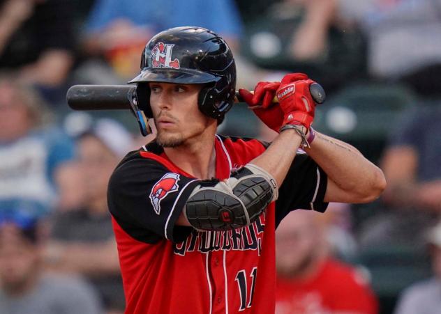 Hickory Crawdads outfielder Evan Carter