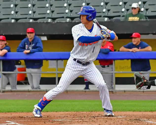 Gosuke Katoh of the Syracuse Mets