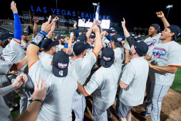 Durham Bulls celebrate the Triple A National Championship