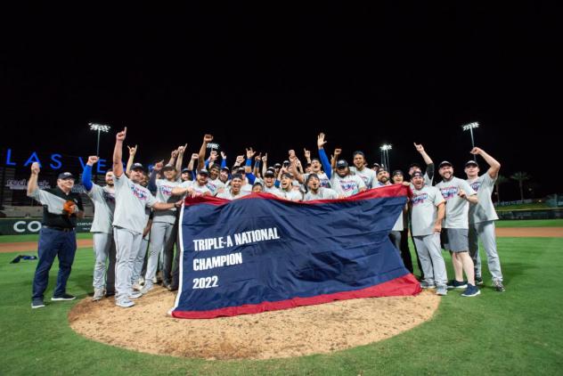 Durham Bulls celebrate the Triple A National Championship