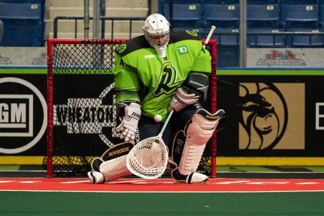 Saskatchewan Rush goaltender Laine Hruska