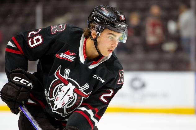 Defenceman Tanner Brown with the Red Deer Rebels