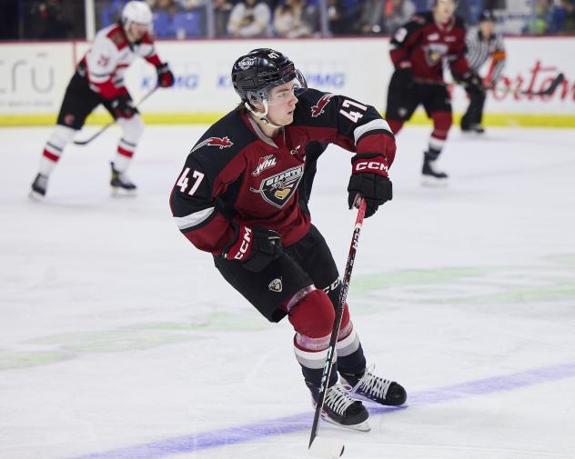 Vancouver Giants defender Mazden Leslie