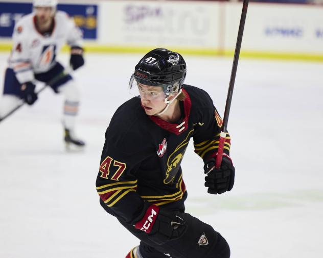 Vancouver Giants defender Mazden Leslie
