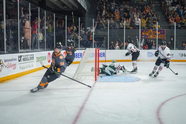 Knoxville Ice Bears' Brett Ouderkirk And Brady Fleurent In Action