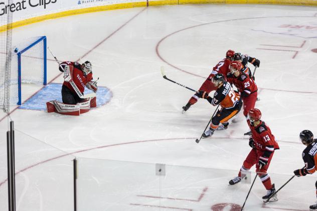 Rapid City RUSH battle the Kansas City Mavericks