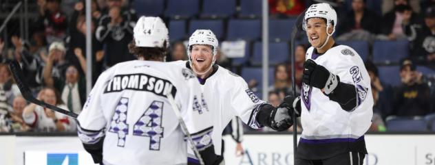 Ontario Reign celebrates win