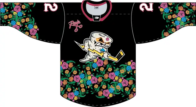 Quad City Storm Day of the Dead jersey