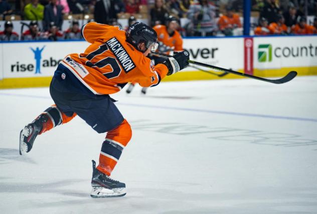 Ryan MacKinnon of the Worcester Railers