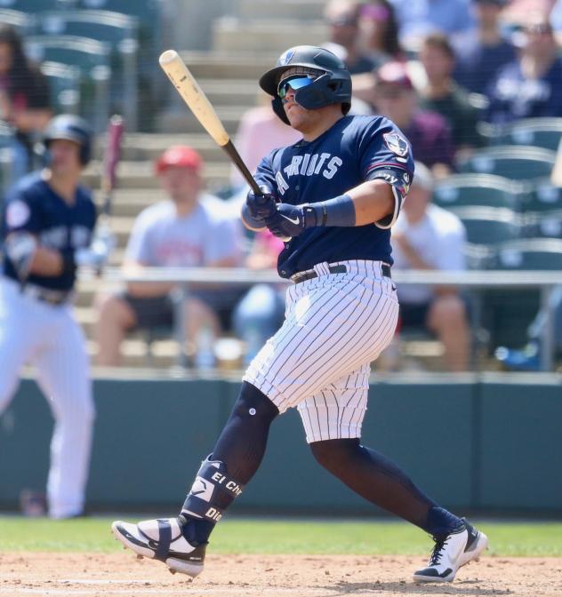 Somerset Patriots infielder Andres Chaparro