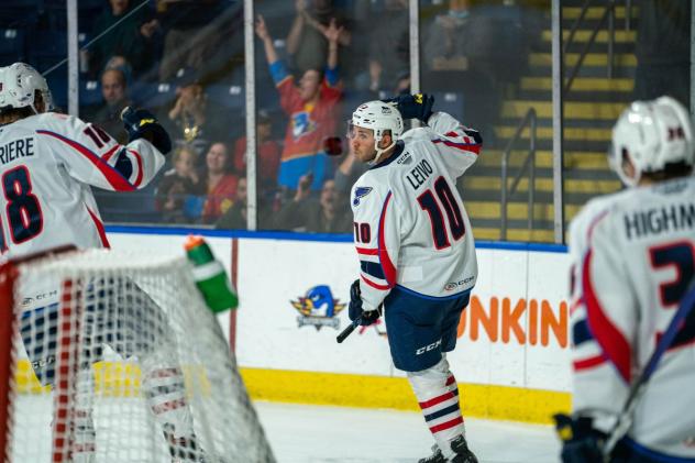 Springfield Thunderbirds' Josh Leivo in action