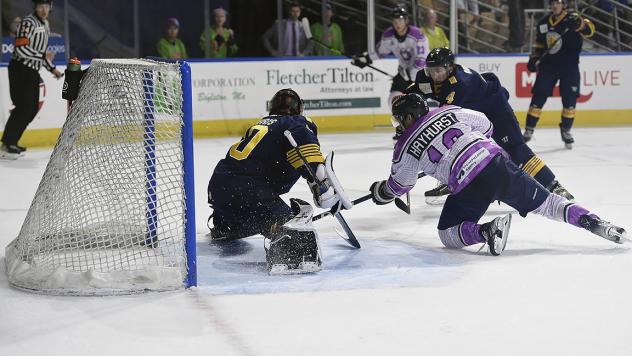 Worcester Railers' Jacob Hayhurst in action