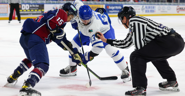 Wichita Thunder face off with the Tulsa Oilers