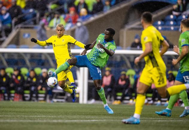 Seattle Sounders forward Sam Adeniran