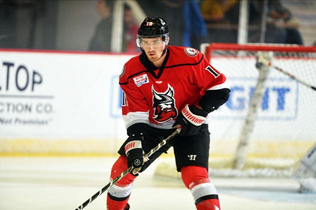 Defenseman Jake Ryczek with the Adirondack Thunder