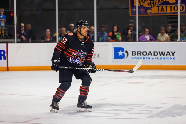 Knoxville Ice Bears' Nick Pryce on the ice