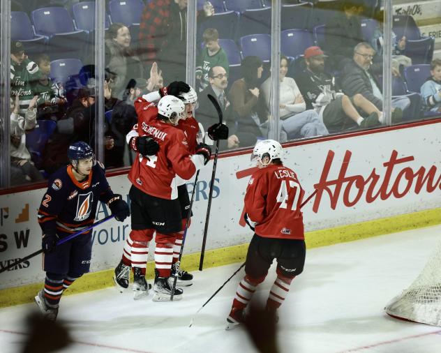 Vancouver Giants' Ethan Semeniuk and Mazden Leslie on game day