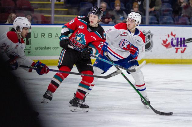 Kelowna Rockets' Andrew Cristall in action