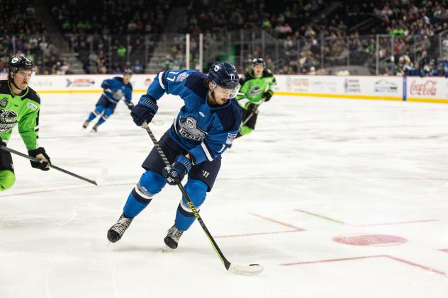 Jacksonville Icemen's Ben Hawerchuk In Action