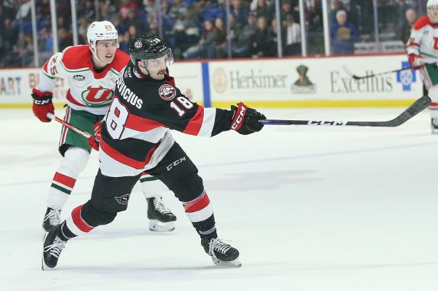 Belleville Senators' Jarid Lukosevicius in action