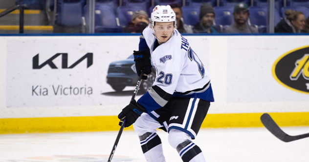 Victoria Royals left wing Alex Thacker