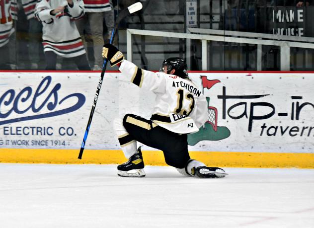 Bismarck Bobcats forward Erik Atchison