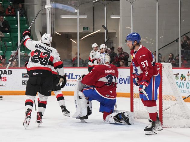 Belleville Senators' Cole Reinhardt In Action