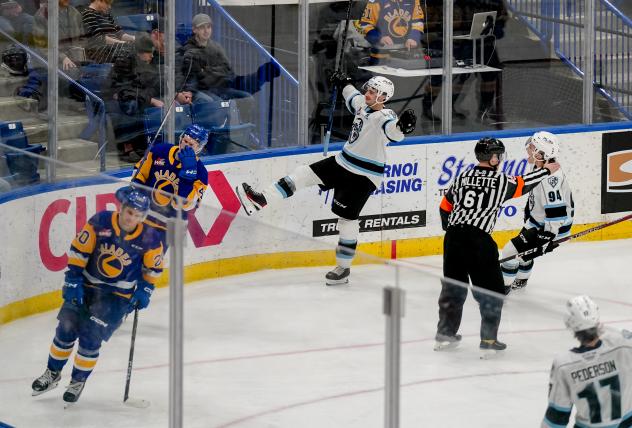 Winnipeg ICE celebrate win