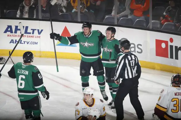 Texas Stars celebrate win