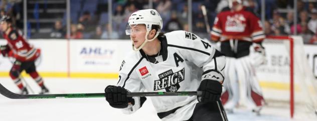 Ontario Reign's Aidan Dudas In Action