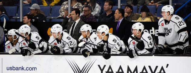 Ontario Reign watch the action from the bench