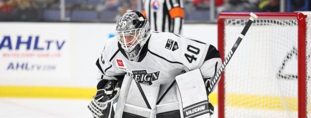 Ontario Reign's Cal Petersen on game day