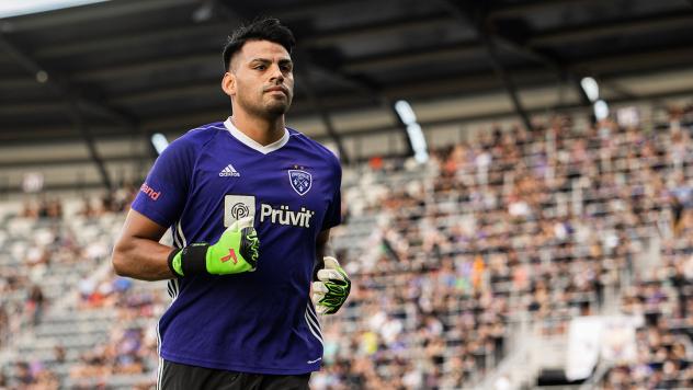 Louisville City FC goalkeeper Danny Faundez