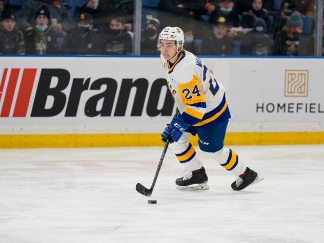 Saskatoon Blades' Tanner Molendyk in action