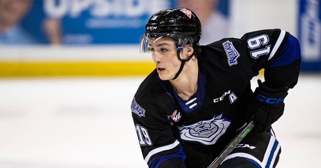 Victoria Royals' Brayden Schuurman in action