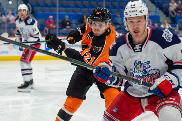 Lehigh Valley Phantoms' Kieffer Bellows in action