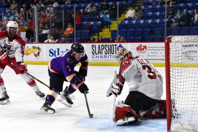 Allen Americans' Logan Flodell in action