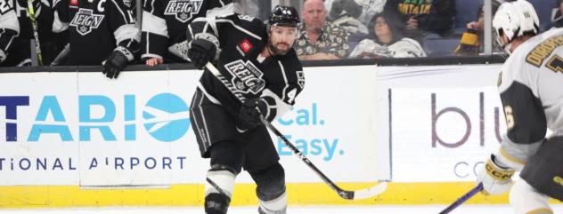 Ontario Reign's Nate Thompson in action