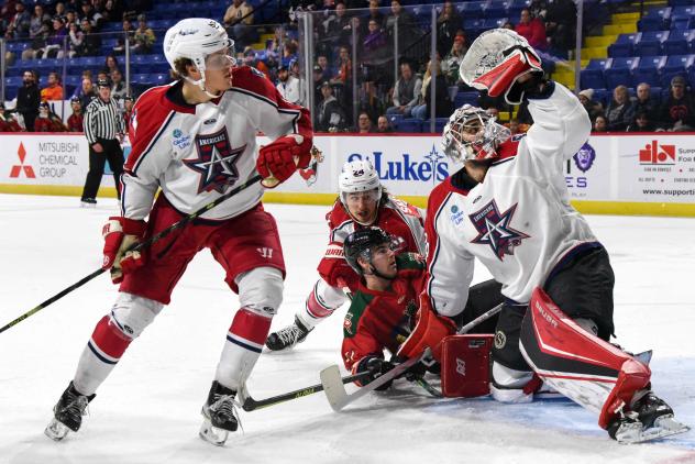 Allen Americans' Kevin Mandolese in action