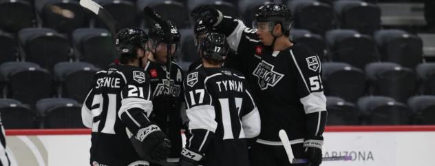 Ontario Reign celebrates win