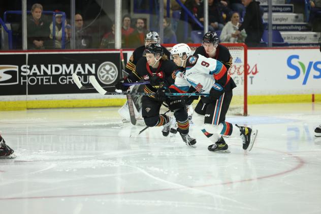Kelowna Rockets' Marcus Pacheco in action