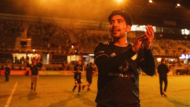 Louisville City FC defender Oscar Jimenez
