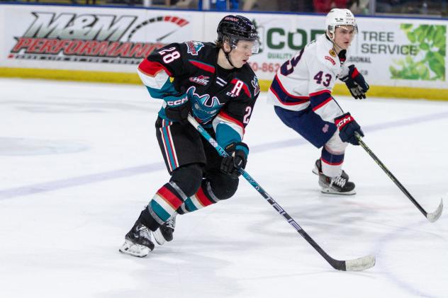 Kelowna Rockets left wing Andrew Cristall
