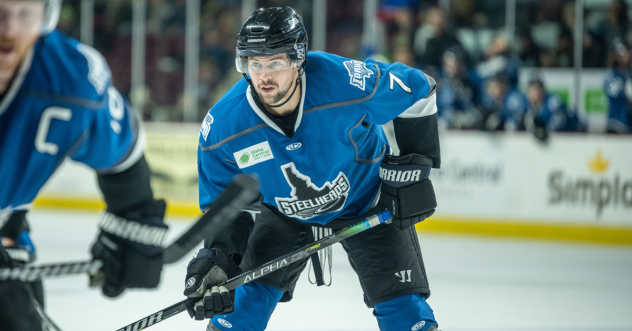 Luc Brown with the Idaho Steelheads
