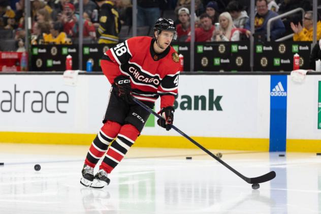 Rockford IceHogs defenseman Filip Roos