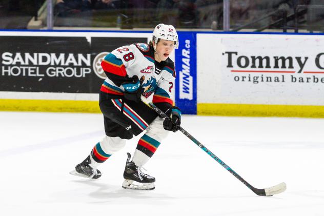 Kelowna Rockets' Andrew Cristall in action