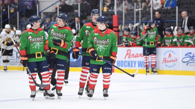 Flint Firebirds Old Newsboys of Flint specialty jerseys
